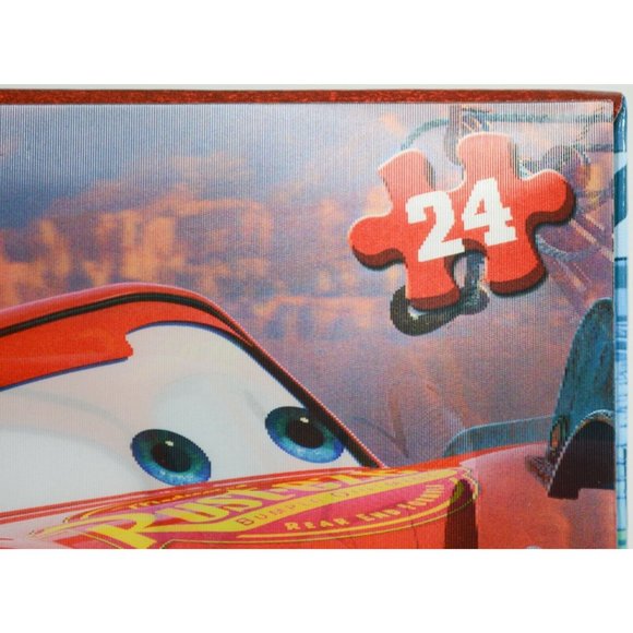 Disney Pixar Cars McQueen & Mater 24 Piece Lenticular Jigsaw Puzzle 12"x9" - Picture 4 of 9